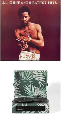 Crosley Voyager Turntable (Botanical Green) + Al Green - Best Deal