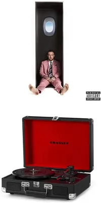 Crosley Cruiser Deluxe Vinyl Turntable + Mac Miller - SWIMMING (Vinyl) Bundle Best Deal