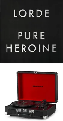 Crosley Cruiser Deluxe Turntable (Blue) + Lorde - Pure Heroine Bundle Best Deal