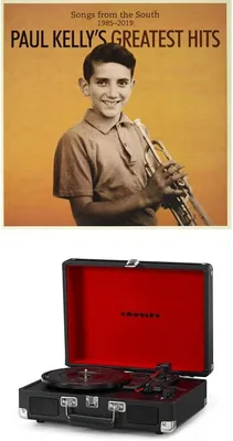 Crosley Cruiser Deluxe Turntable (Blue) + Paul Kelly - Songs From The South