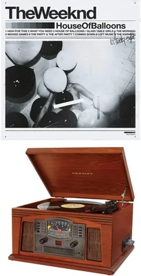 Crosley Lancaster Turntable Bluetooth Paprika Bundle - Best Deal