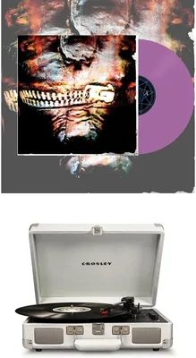 Crosley Cruiser Bluetooth Turntable White Sands + Slipknot Vol 3 Bundle - Best Deal