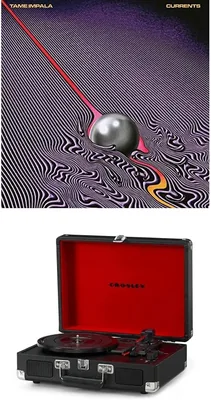 Crosley Cruiser Deluxe Turntable + Currents Bundle - Best Deal