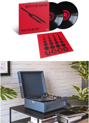 Crosley Voyager Bluetooth Turntable (Navy) + Queens Of The Stone Age - Songs For The Deaf [Bundle] Best Deal