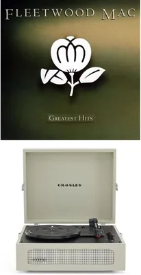 Crosley Voyager Portable Bluetooth Turntable (Dune) & Fleetwood Mac - Best Deal