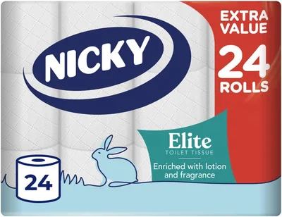 Nicky Elite Toilet Tissue - 24 Rolls