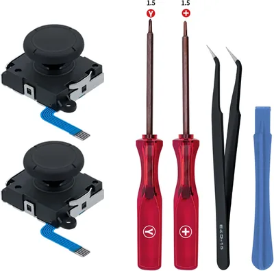 Tolesum 3D analoge joystick reparatieset voor Nintendo Switch/Switch OLED Joy-Con/Switch Lite controller met reparatiegereedschap - Best Deal