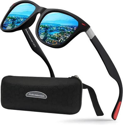 Lunettes de soleil polarisées pour hommes et femmes - Protection UV - Vacances d'été - Pêche - Course - Conduite nocturne