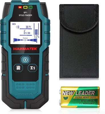 HANMATEK SF1 Wandscanner-Detektor | Multifunktionale Studenfinder, 6-in-1, Holz, Ferrometalle und Nichtferrometalle erkennen