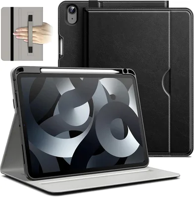 JETech iPad Air 11" Case - Black PU Leather