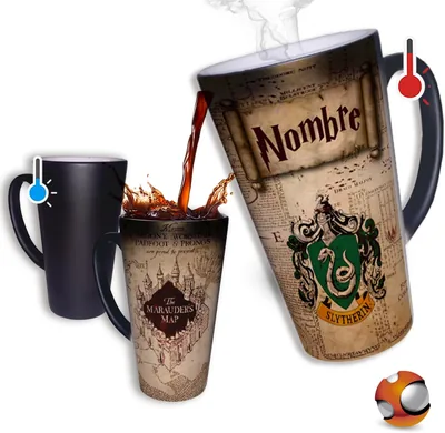 Taza Mágica Grande 17 oz Mapa Merodeador H@rry Fan Art Personalizada