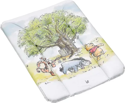 Keeper Amelia Wickelmatte Winnie the Pooh 70 x 50 x 5 cm Weiß | Für Tische und Kommoden, bequeme und weiche Liegefläche