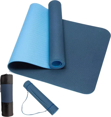 Esterilla Yoga Antideslizante ZENSUKYE, Tapete de TPE para Pilates y Gimnasia