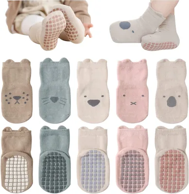 DRESHOW Baby Socks with Grips 5 Pairs Best Deal