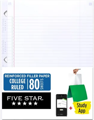 Five Star Loose Leaf Paper + Study App Best Deal