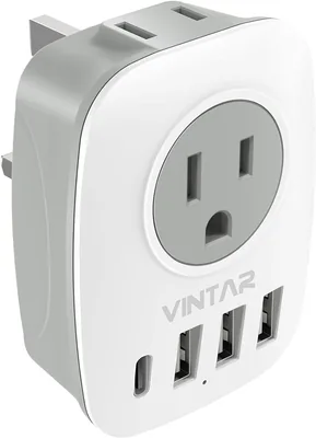 VINTAR 1 Pack Travel Adapter - UK Ireland Plug