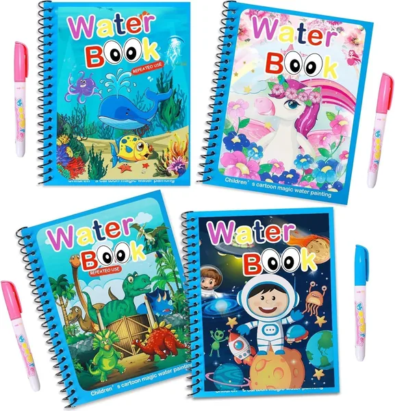 DMG Cartoon Water Coloring Magic Book With Water Pen