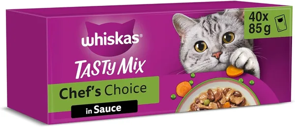 Whiskas Whit Tasty Mix 1+ in Saus (40x85g) - Beste Deal