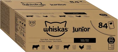 Whiskas Junior Wet Cat Food 84 Bags Best Deal
