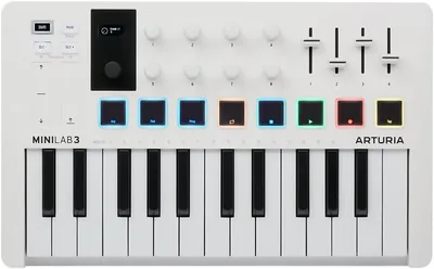 Arturia MiniLab 3 MIDI Keyboard Controller, White Best Deal