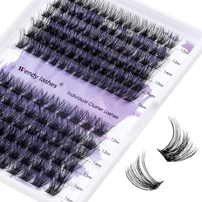 Wendy Lashes Individuele Wimpers C3/C9 D-Curled Cluster 0.08mm 12-16mm DIY Lash Extensions