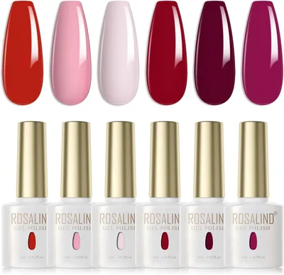 Rosalind Semi-Permanent Nail Polish, 6 Pièces - 64% de Réduction