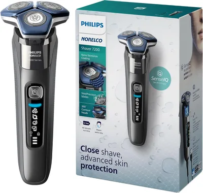 Philips Norelco Shaver 7200: Wet & Dry Electric Shaver with Pop-up Trimmer