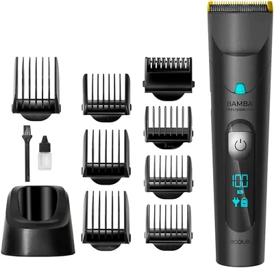 Cecotec Bamba PrecisionCare Cortapelo Wet&Dry, Batería de Litio, 120 min Autonomía, Lamas de Acero Inoxidable con Recubrimiento Titanio