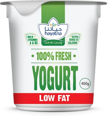 Hayatna Low Fat Yoghurt Rich in Calcium 400 g Best Deal