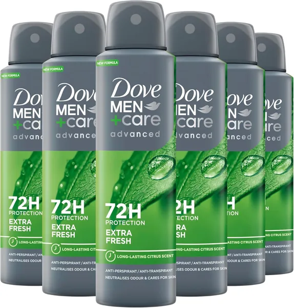 Dove Men+Care Advanced Extra Fresh Anti-Perspirant Spray 6x - 10% Korting