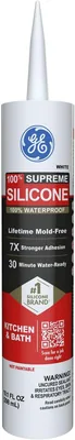 GE Supreme Silicone Caulk Kitchen Bathroom Sealant