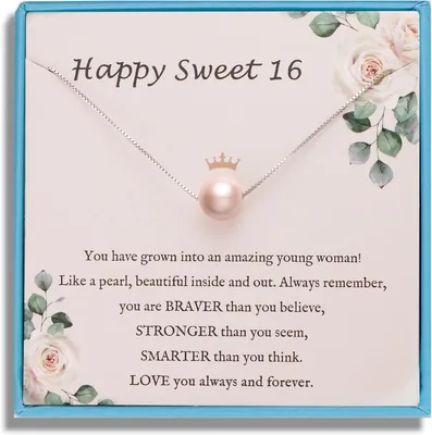 Sereney Sterling Silver Pearl Necklace Gift