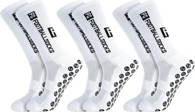 FANTESI 3 Paar Fußballsocken für Männer und Frauen, Sport-Fußballsocken | Rutschfeste Fußballsocken 39-46