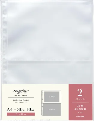 Lihit Lab myfa オシカツ 写真厚さ0.1mm 10点コレクション ポケット2つ A4 N3302 ベストディール
