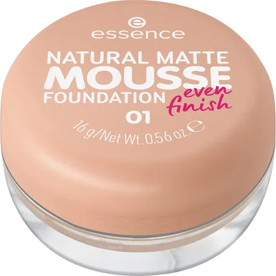 Essence Foundation Natural Matte Mousse, Matt Matte Resultaat (16 g) - Beste Deal