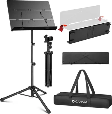 Support de musique pliable CAHAYA CY0317 - Noir mat