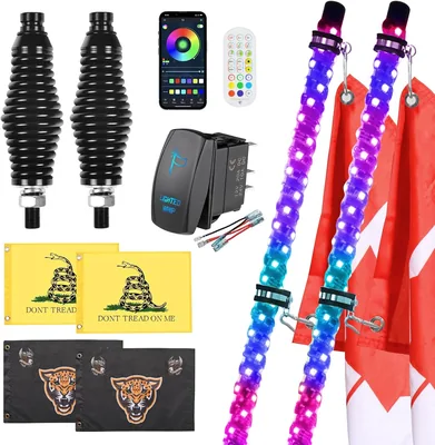 Ehaho Whip Lights 2 Pack - 366 Colors
