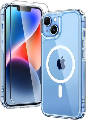 Funda Magnética TAURI para iPhone 13 6.1" con Protector de Pantalla Vidrio Templado, Compatible con MagSafe, Ahorra 12%