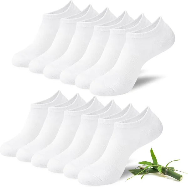 Niofind Bamboo Trainer Socks