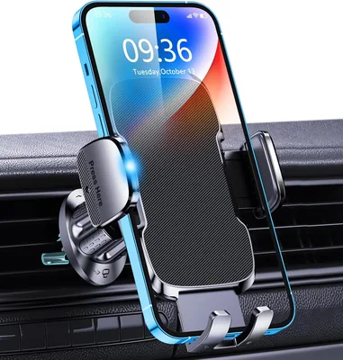 Supporto per Telefono Cellulare da Ventosa Glangeh per Auto [Miglior Braccio e Gancio] | Supporto per Telefono da Auto con Rotazione a 360°, Rilascio Rapido e Installazione Facile