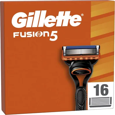 Gillette Fusion5 Schermers voor Mannen met 16 Mesjes en Lubristrip - 50% Korting