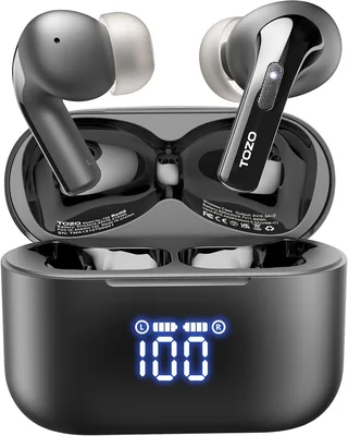 Black/White Wireless Earbuds 14% Off