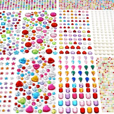 2774pcs Gem Stickers Jewels for Crafts
