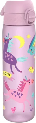 Butelka na Wodę ION8, 500 ml/18 oz, Szczelna i Łatwa w Użyciu, Bezpieczny Zamek, Można Myć w Zmywarce, Bez BPA, Higieniczna - Najlepsza Oferta
