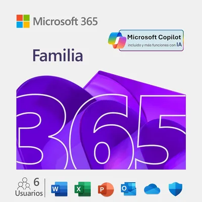 Microsoft 365 Familia Extra Time 2022 (12 Meses + 3 meses gratis) - STANDARD - 6 Usuarios - PC/Mac/Móvil | [Código Digital]