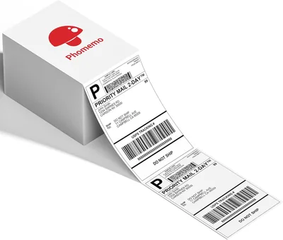 Phomemo 4x6 Thermal Labels - Fan-Fold, Compatible (20% Off)