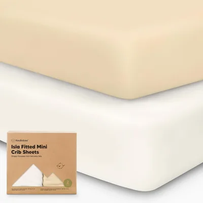 Organic Fitted Crib Sheets 2-Pack for Pack N Play Best Deal