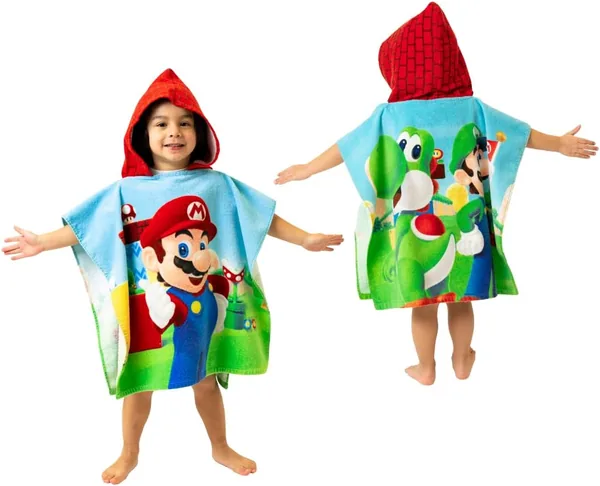 Franco Super Mario Kids Beach Towel Poncho - Best Deal