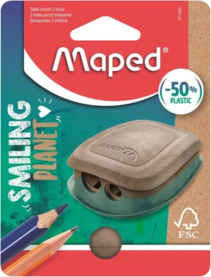 Maped Smiling Planet 2 Hole Pulse Sharpener