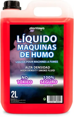 Máquina de Humo Natural Plantawa de 2 Litros | Líquido de Alta Densidad y Duración Larga, Seguro para la Respiración, No H